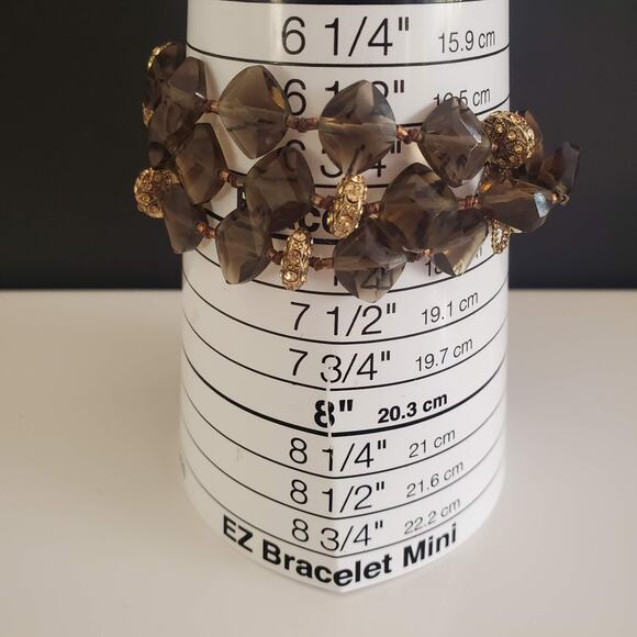 Estate by Monet Beaded Bracelet with Crystal Accents and Toggle Clasp Casual - Picture 4 of 9